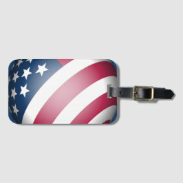 Coola Patriotic United States Flagga Färg Bagagebricka
