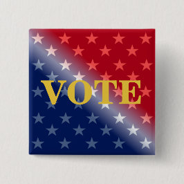 Coola Patriotic VOTE Voter Anpassningsbar Pinback Knapp