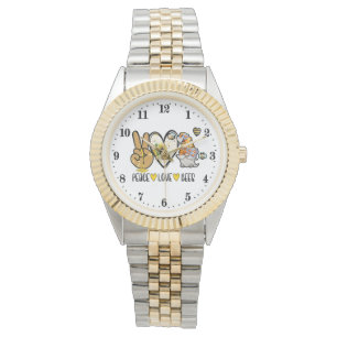 coola peace kärlek bee gnome armbandsur