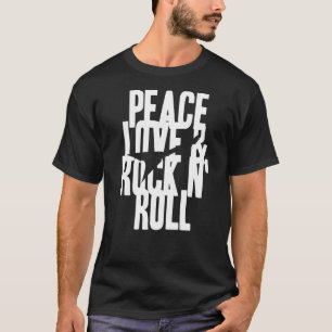 Coola PEACE KÄRLEK & STEN N' ROLL finns T Shirt