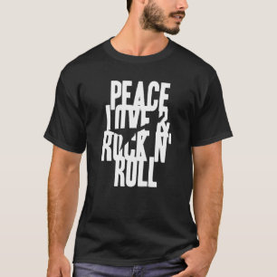 Coola PEACE KÄRLEK & STEN N' ROLL finns T Shirt