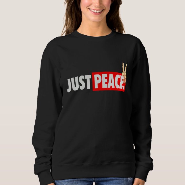 Coola Peace Nur-fred mot Krig Solidaritet T Shirt (Framsida)