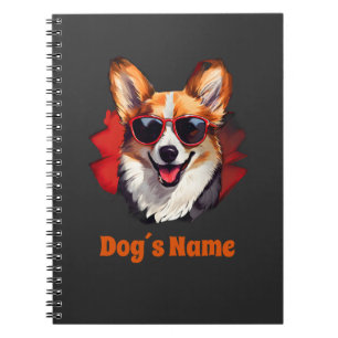 Coola Pembroke Welsh Corgi med solglasögon Anteckningsbok