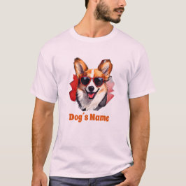 Coola Pembroke Welsh Corgi med solglasögon T Shirt