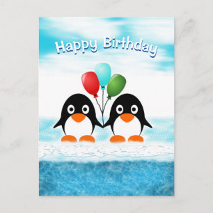 Coola Penguin födelsedagskort Vykort