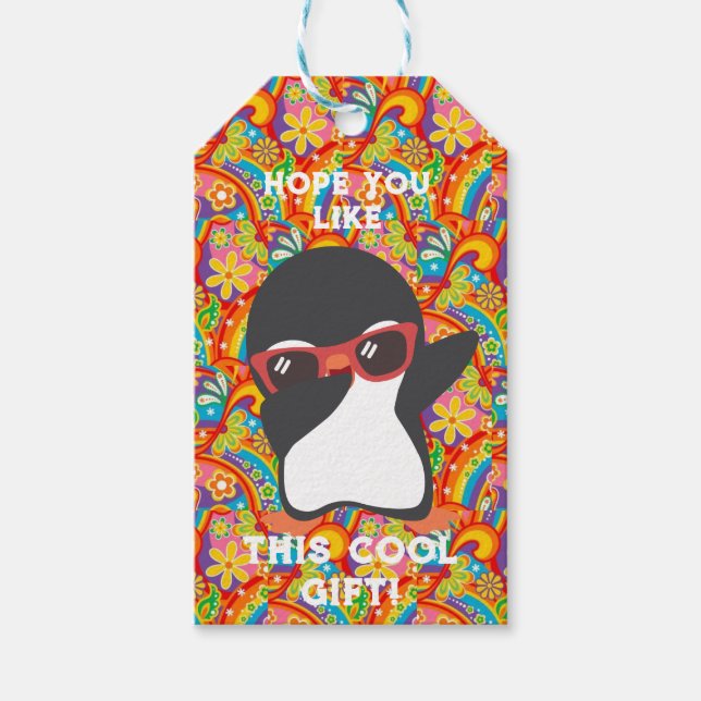 COOLA PENGUIN GIFT MÄRKRES PRESENTETIKETT (Framsidan)