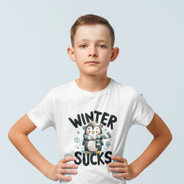 Coola Penguin Winter Discontent T Shirt