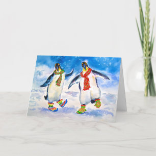 Coola Penguins julkort Kort