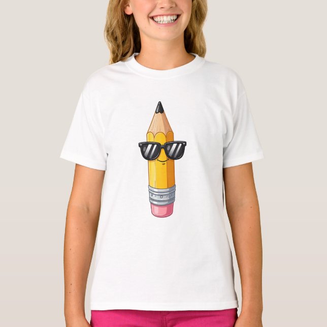 Coola pennor som bär solglasögon barn t shirt (Framsida)