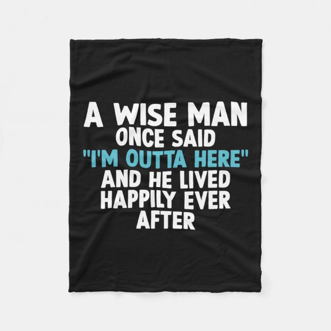 Coola Pension Art För manar Far Grandpa Retiree Fleecefilt (Framsidan)