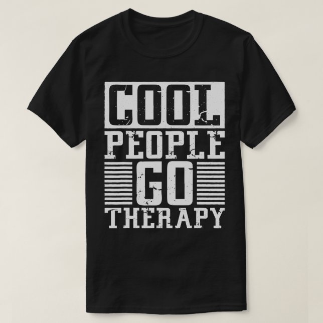 Coola People Go Therapy, mental Health Awareness T Shirt (Design framsida)