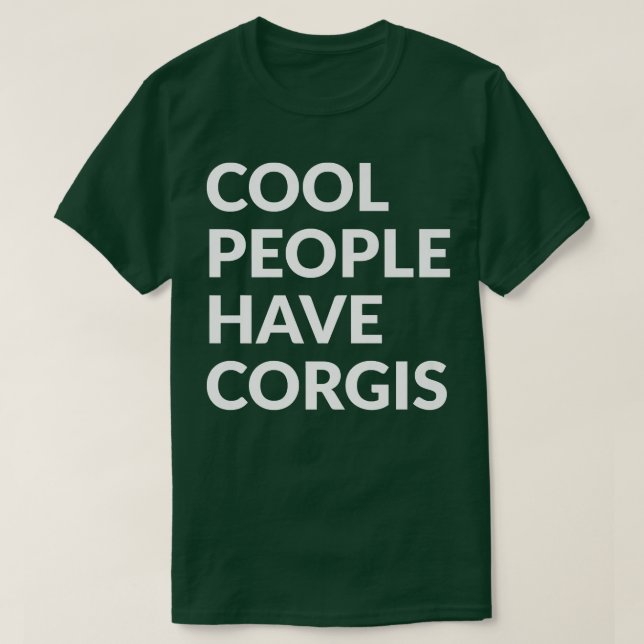 Coola People har Corgislusi Hund-210 T Shirt (Design framsida)