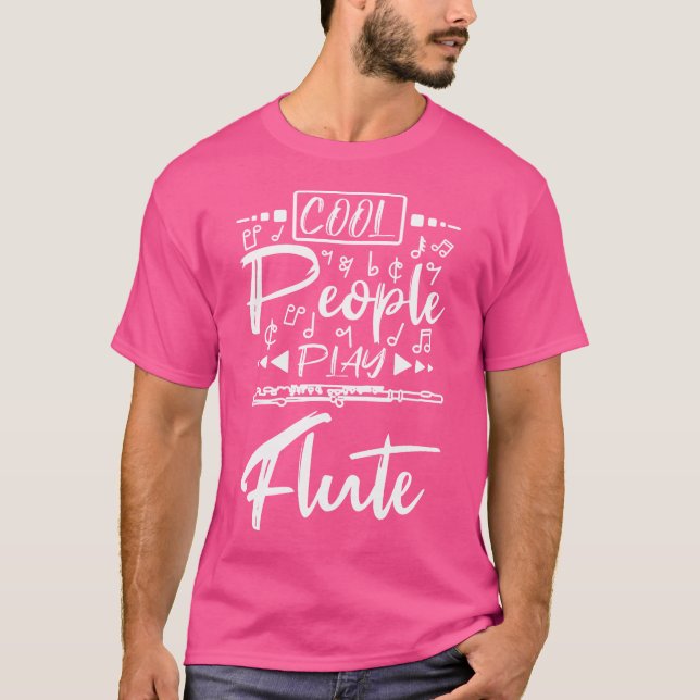 Coola People Play Flute T Shirt (Framsida)
