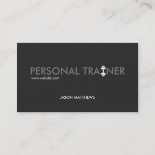 Coola Personal Trainer Dumbbell Logotyp Fitness Visitkort