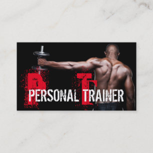 Coola Personal Trainer Gym Fitness Affärskort Visitkort