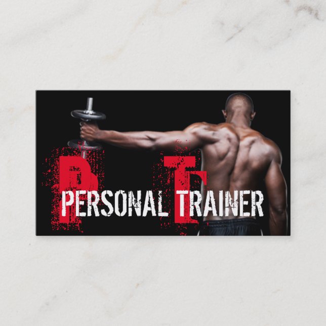 Coola Personal Trainer Gym Fitness Affärskort Visitkort (Framsida)