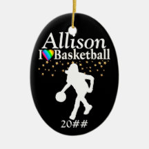 COOLA PERSONLIG BASKETBALL CHRISTMAS ORNATION