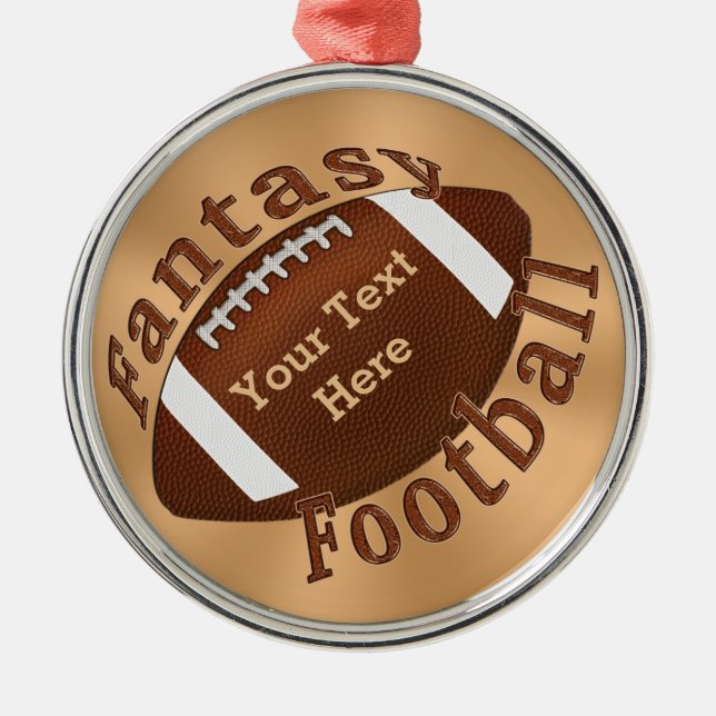 Coola Personlig Fantasy Football Ornament (Framsidan)
