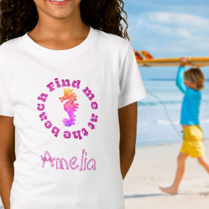 Coola Personlig Seahorse Beach T-Shirt