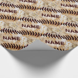 Coola Personlig Vintage Baseball Wrapping Papprare Presentpapper