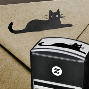Coola Pet Kattunge Hanging out Self Input Frimärk Självfärgande Stämpel