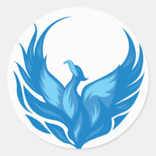 Coola Phoenix Bird Design Runt Klistermärke