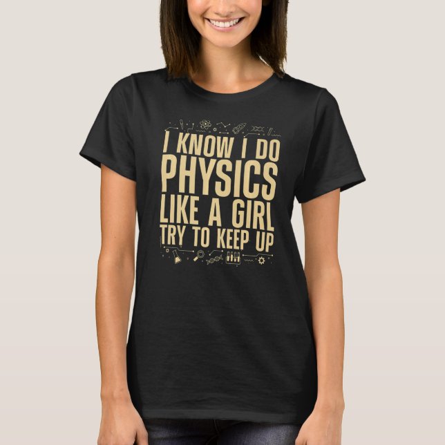 Coola Physics for Women Girls Quantum Mechanics Sc T Shirt (Framsida)