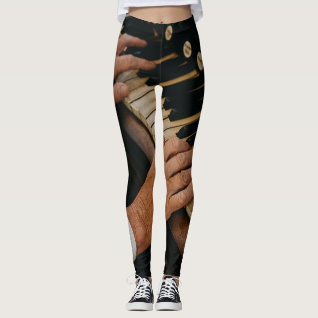 Coola Piano Artwork Leggings (Framsida)
