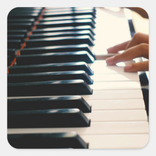 Coola Piano-design Fyrkantigt Klistermärke