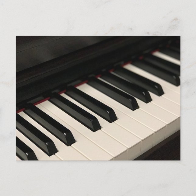 Coola pianodesign vykort (Framsida)