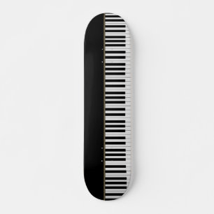 Coola pianotangenter, svarta mini skateboard bräda 18,5 cm