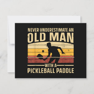 Coola Pickleball Art För manar Women Paddle Pickle Julkort
