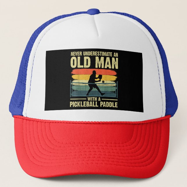Coola Pickleball Design För manar farfar Picklebal Keps (Framsida)