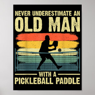 Coola Pickleball Design För manar farfar Picklebal Poster