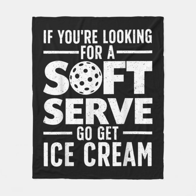 Coola Pickleball För manar Women Pickle Boll Playe Fleecefilt (Framsidan)