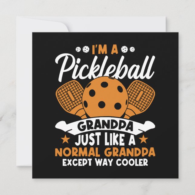 Coola Pickleball Grandpa Player (Framsida)