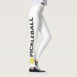 Coola Pickleball Leggings Gult Boll Anpassningsbar<br><div class="desc">Perfekten är en pickleball-entusiaster. Högkvalitativ bensin med ord PICKLEBALL och en gult pickleball på vardera sidan. Lägg till anpassningsbarna - som en klubb namn eller team namn. Roligt för att avslappnad uppspelning av social eller turneringsmatchning - ändra enkelt bakgrunden till färg för att matcha klubbens/teamets färger. Klicka bara på anpassa...</div>