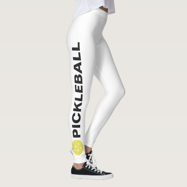 Coola Pickleball Leggings Gult Boll Anpassningsbar (Höger)
