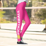 Coola Pickleball Leggings Gult Boll Anpassningsbar<br><div class="desc">Perfekten är en pickleball-entusiaster. Högkvalitativ bensin med ord PICKLEBALL och en gult pickleball på vardera sidan. Roligt för att avslappnad uppspelning av social eller turneringsmatchning - ändra enkelt bakgrunden till färg för att matcha klubbens/teamets färger. Klicka bara på anpassa och rulla nedåt till färg-väljaren.</div>