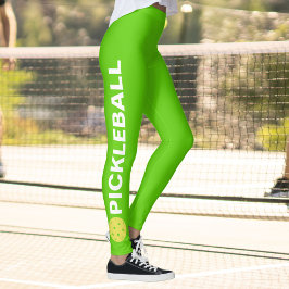 Coola Pickleball Leggings Gult Boll Anpassningsbar