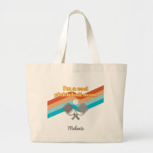 Coola Pickleball Mamma Tote Bag Large Retro