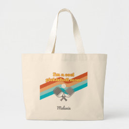 Coola Pickleball Mamma Tote Bag Large Retro Jumbo Tygkasse