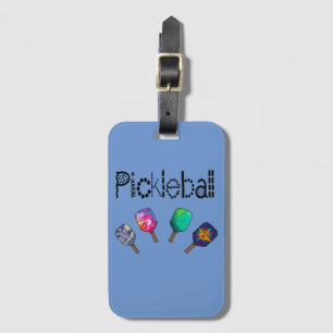 Coola Pickleball och Paddles Sports Art Bagagebricka