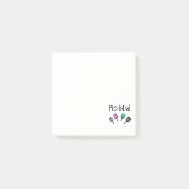 Coola Pickleball och Paddles Sports Art Post-it Block (Framsida)