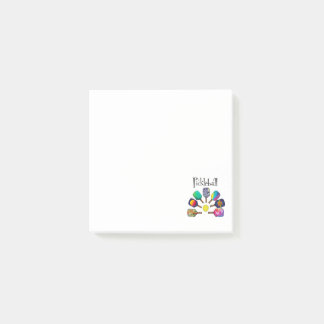 Coola Pickleball Paddle Sports Rainbow Post-it Block