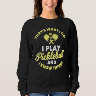 Coola Pickleball Say Pickleball Paddyle och Boll T Shirt