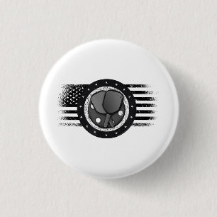 Coola Pickleball Sport USA Grunge Flagga - Pickleb Knapp