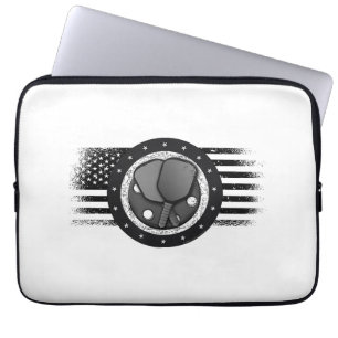 Coola Pickleball Sport USA Grunge Flagga - Pickleb Laptop Fodral