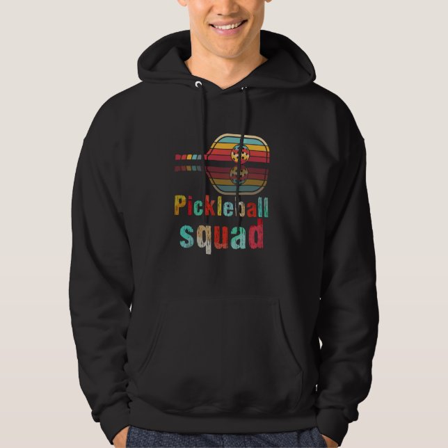Coola Pickleball Squad Manar Women Paddle Pickleba Hoodie (Framsida)