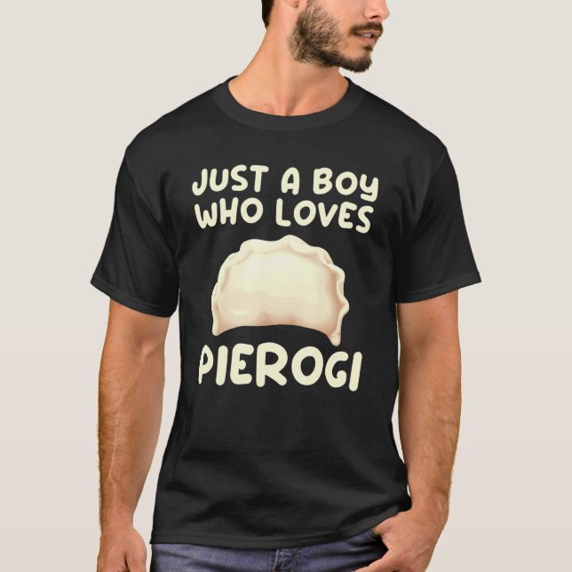 Coola Pierogi for Boys Manar Kids Pierogi Dumpling T Shirt (Framsida)